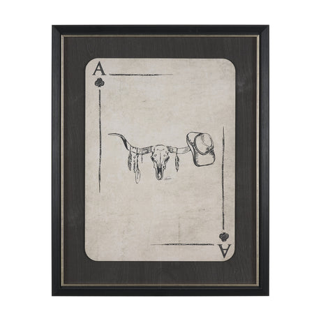 Aces Wild III by Mercana Studio Textured Framed Artwork Matted under Glass from Mercana - Luna Furniture