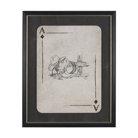 Aces Wild IV by Mercana Studio Textured Framed Artwork Matted under Glass from Mercana - Luna Furniture