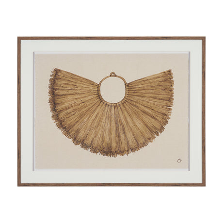 Papua Necklace I by Mercana Studio Hand-Embellished Textured Framed Artwork Matted under Glass from Mercana - Luna Furniture