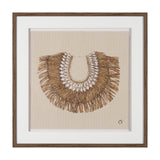 Papua Necklace III by Mercana Studio Hand-Embellished Textured Framed Artwork Matted under Glass from Mercana - Luna Furniture