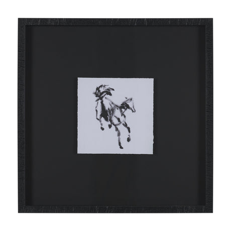 Swift Shadows by Santhosh ch Hand-Embellished Framed Artwork Matted under Glass from Mercana - Luna Furniture