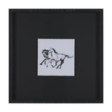 Fluid Gallop by Santhosh ch Hand-Embellished Framed Artwork Matted under Glass from Mercana - Luna Furniture