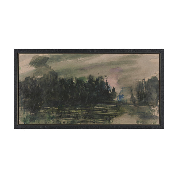 Twilight by Mercana Studio Hand-Embellished Textured Framed Canvas Artwork