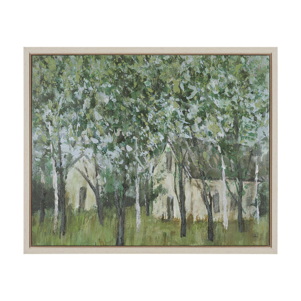Summer Garden II by Mercana Studio Hand-Embellished Textured Framed Canvas Artwork
