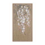 White Wisteria I by Mercana Studio Hand-Embellished Textured Framed Canvas Artwork from Mercana - Luna Furniture