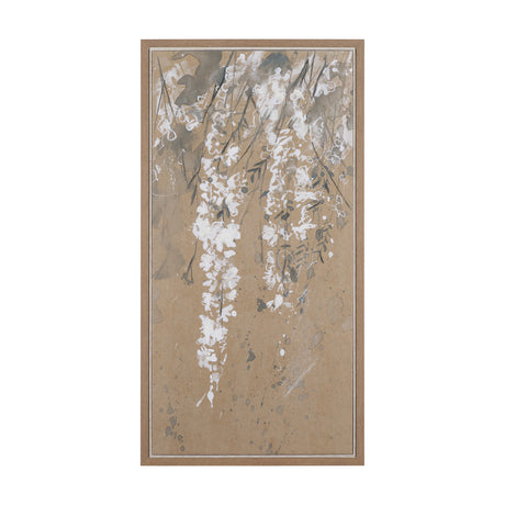 White Wisteria II by Mercana Studio Hand-Embellished Textured Framed Canvas Artwork from Mercana - Luna Furniture
