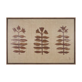 Folk Flowers by Mercana Studio Hand-Embellished Textured Framed Canvas Artwork from Mercana - Luna Furniture