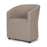 Sondra Gray Performance Fabric Upholstered Club Dining Chair from Mercana - Luna Furniture