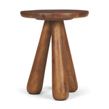 Mora Medium Brown Wood 3-Legged Accent Table from Mercana - Luna Furniture