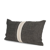 Cooper 14x26 Lumbar Black w/ Cream Stripe Decorative Pillow Cover from Mercana - Luna Furniture