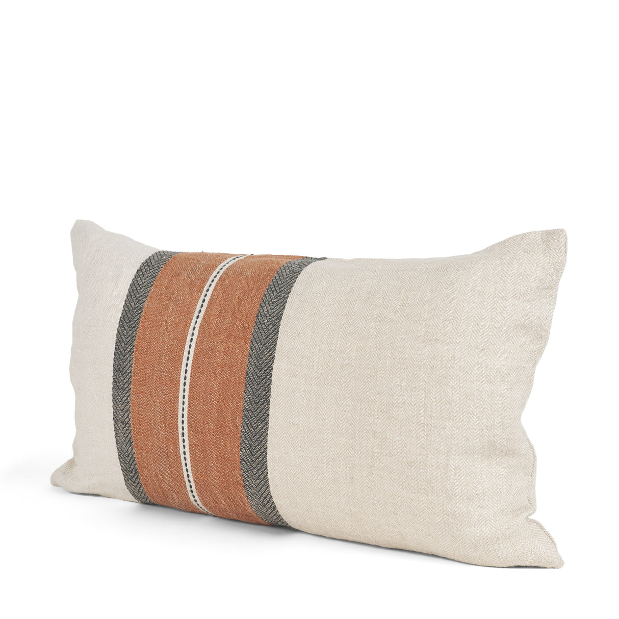 Mason 14x26 Cream w/ Orange Stripe Decorative Pillow Cover from Mercana - Luna Furniture