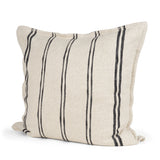 Liv 22x22 Cream w/ Black Stripes Decorative Pillow Cover from Mercana - Luna Furniture