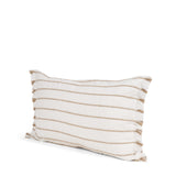 Willow 13x21 Lumbar Cream w/ Camel Stripes Decorative Pillow Cover from Mercana - Luna Furniture