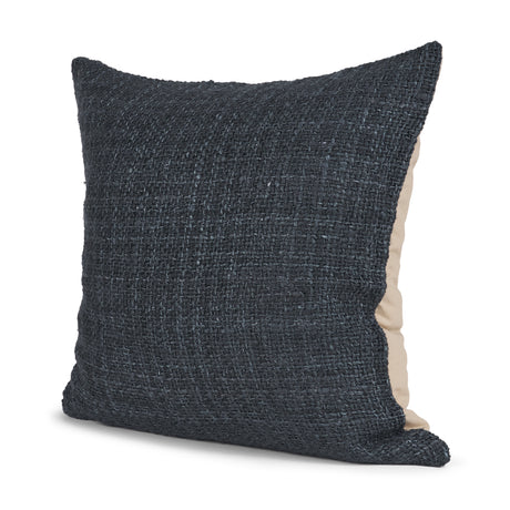 Lowen 22x22 Square Navy Woven Decorative Pillow from Mercana - Luna Furniture