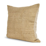 Lowen 22x22 Square Gold Woven Decorative Pillow from Mercana - Luna Furniture