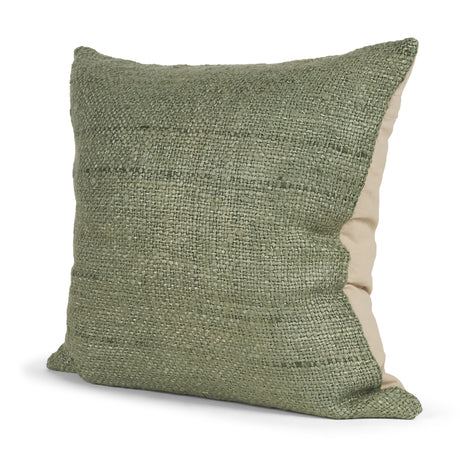 Lowen 22x22 Square Silver Sage Woven Decorative Pillow from Mercana - Luna Furniture