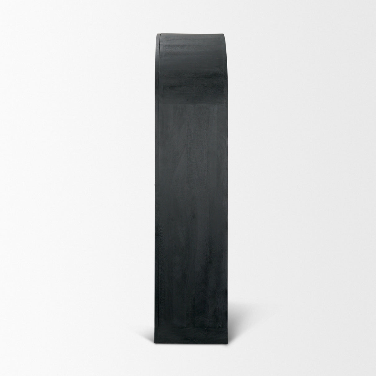 Suri Black Wood W/Glass Doors Arched Curio Cabinet from Mercana - Luna Furniture
