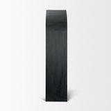 Suri Black Wood W/Glass Doors Arched Curio Cabinet from Mercana - Luna Furniture