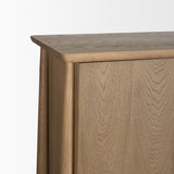 Hollis Gray-Brown Wood Curio Cabinet from Mercana - Luna Furniture
