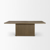 Alden 84" Rectangular Medium Brown Wood Dining Table from Mercana - Luna Furniture