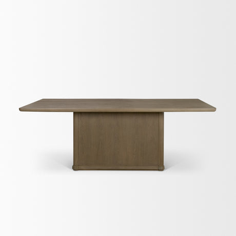 Alden 84" Rectangular Medium Brown Wood Dining Table from Mercana - Luna Furniture