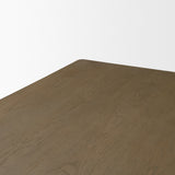 Alden 84" Rectangular Medium Brown Wood Dining Table from Mercana - Luna Furniture