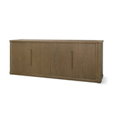 Alden Medium Brown Wood 4-Door Closed Sideboard from Mercana - Luna Furniture