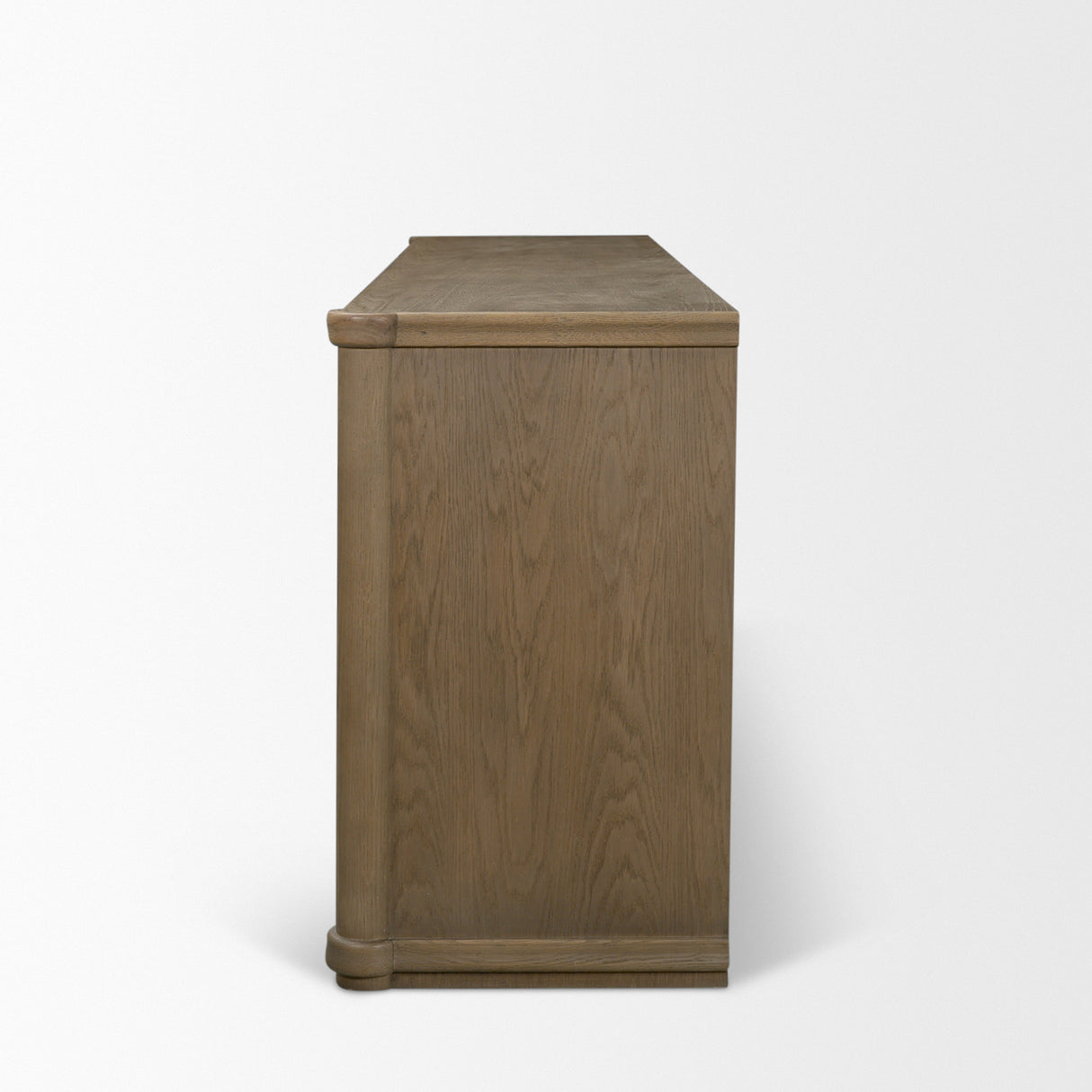 Alden Medium Brown Wood 4-Door Closed Sideboard from Mercana - Luna Furniture