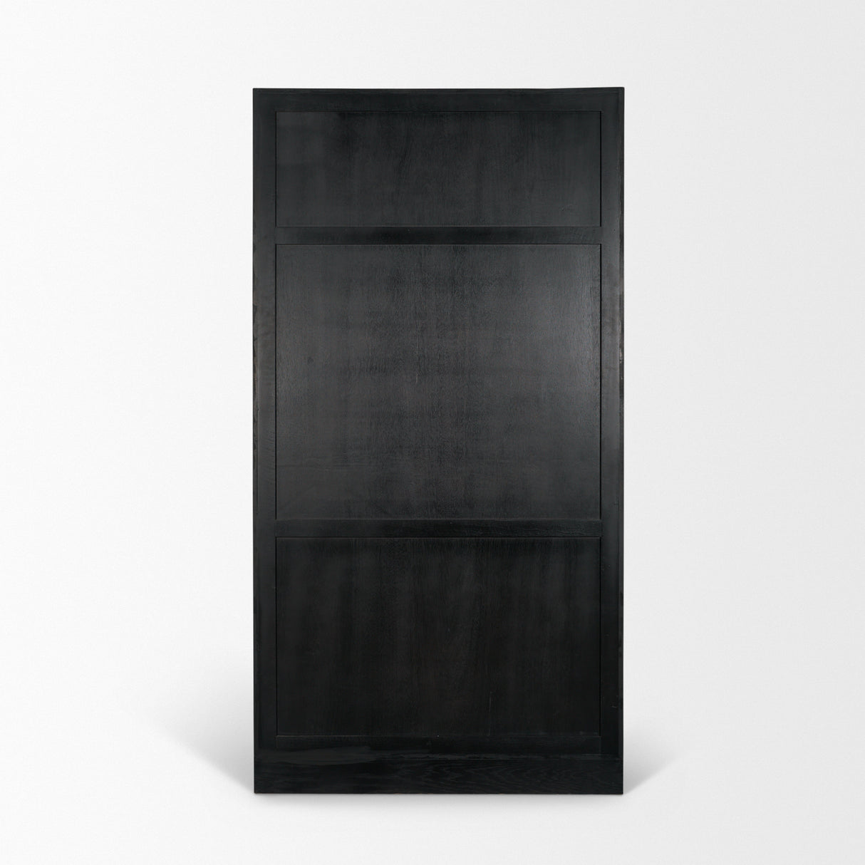 Henry Black & Light Brown Oak Wood w/ Glass Doors Curio Cabinet from Mercana - Luna Furniture