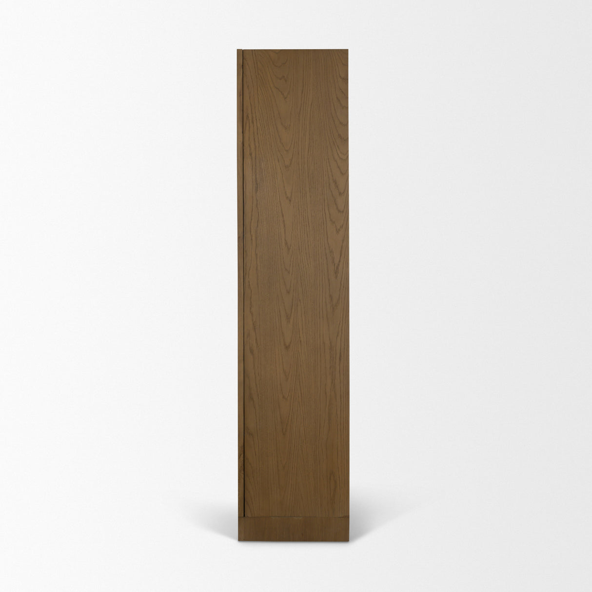 Henry Dark & Light Brown Oak Wood w/ Glass Doors Curio Cabinet from Mercana - Luna Furniture