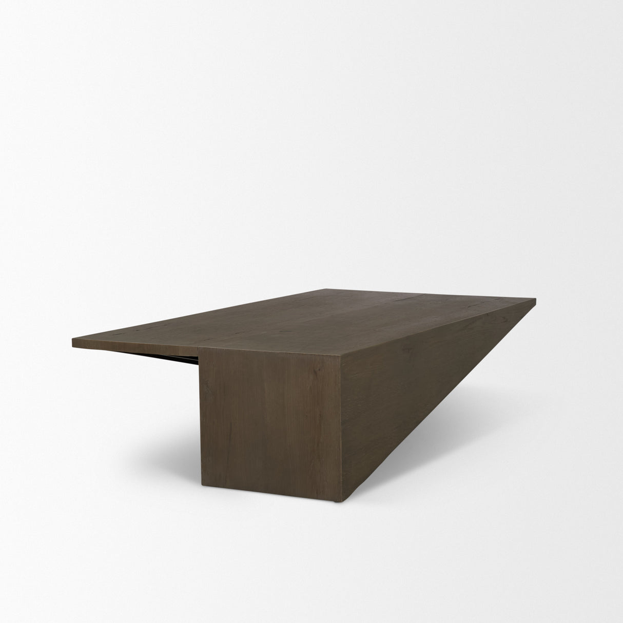 West Mid-Brown Oak Wood Rectangular Coffee Table from Mercana - Luna Furniture