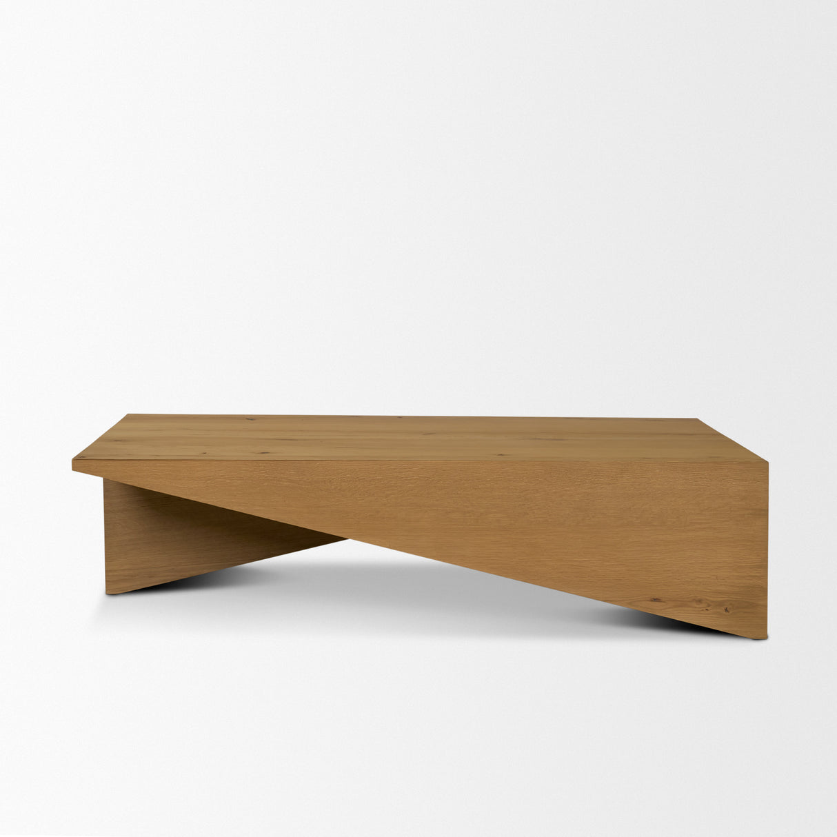 West Light Brown Oak Wood Rectangular Coffee Table from Mercana - Luna Furniture
