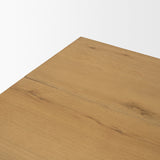 West Light Brown Oak Wood Rectangular Coffee Table from Mercana - Luna Furniture
