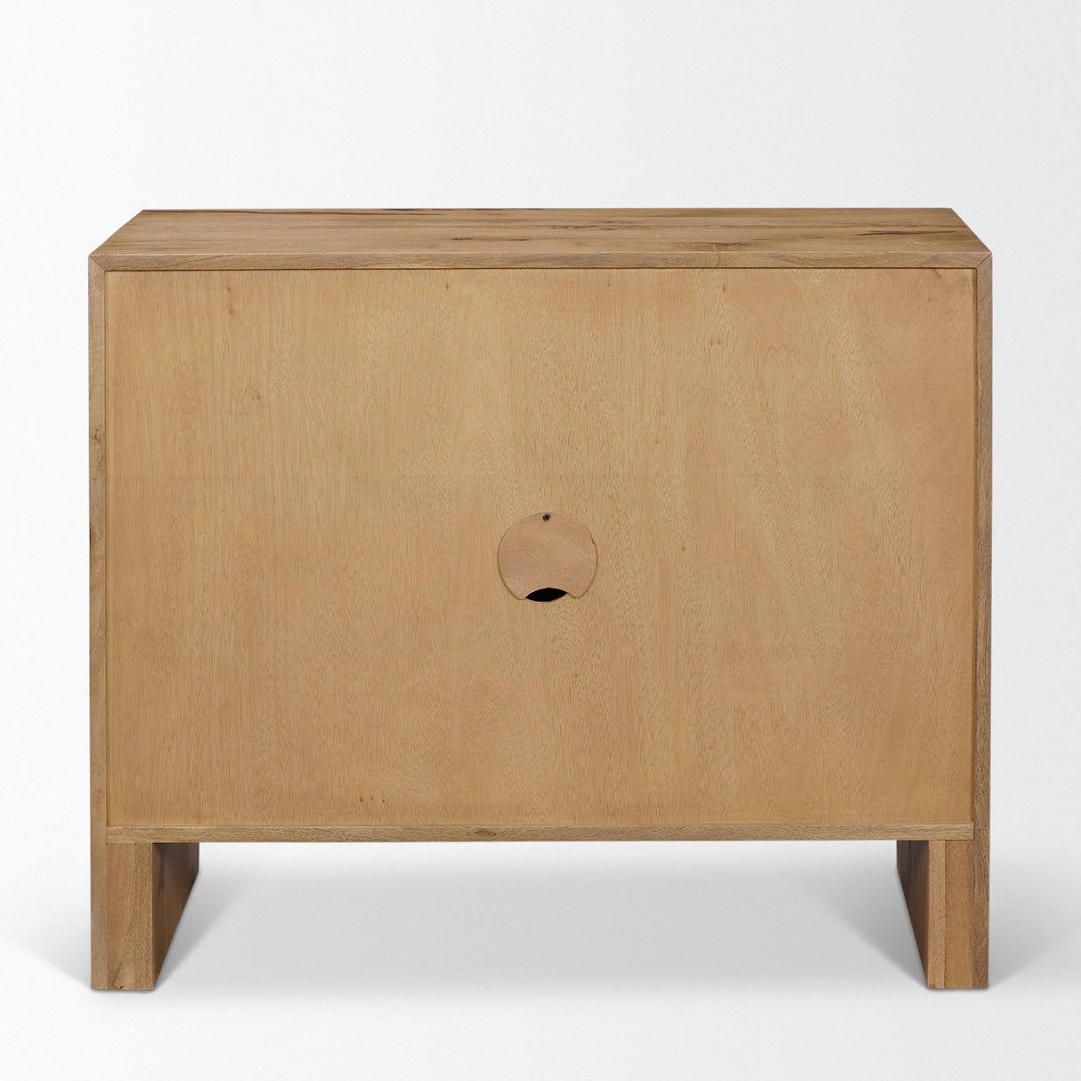 Notts Brown Wood 2-Door Accent Cabinet from Mercana - Luna Furniture