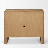 Notts Brown Wood 2-Door Accent Cabinet from Mercana - Luna Furniture