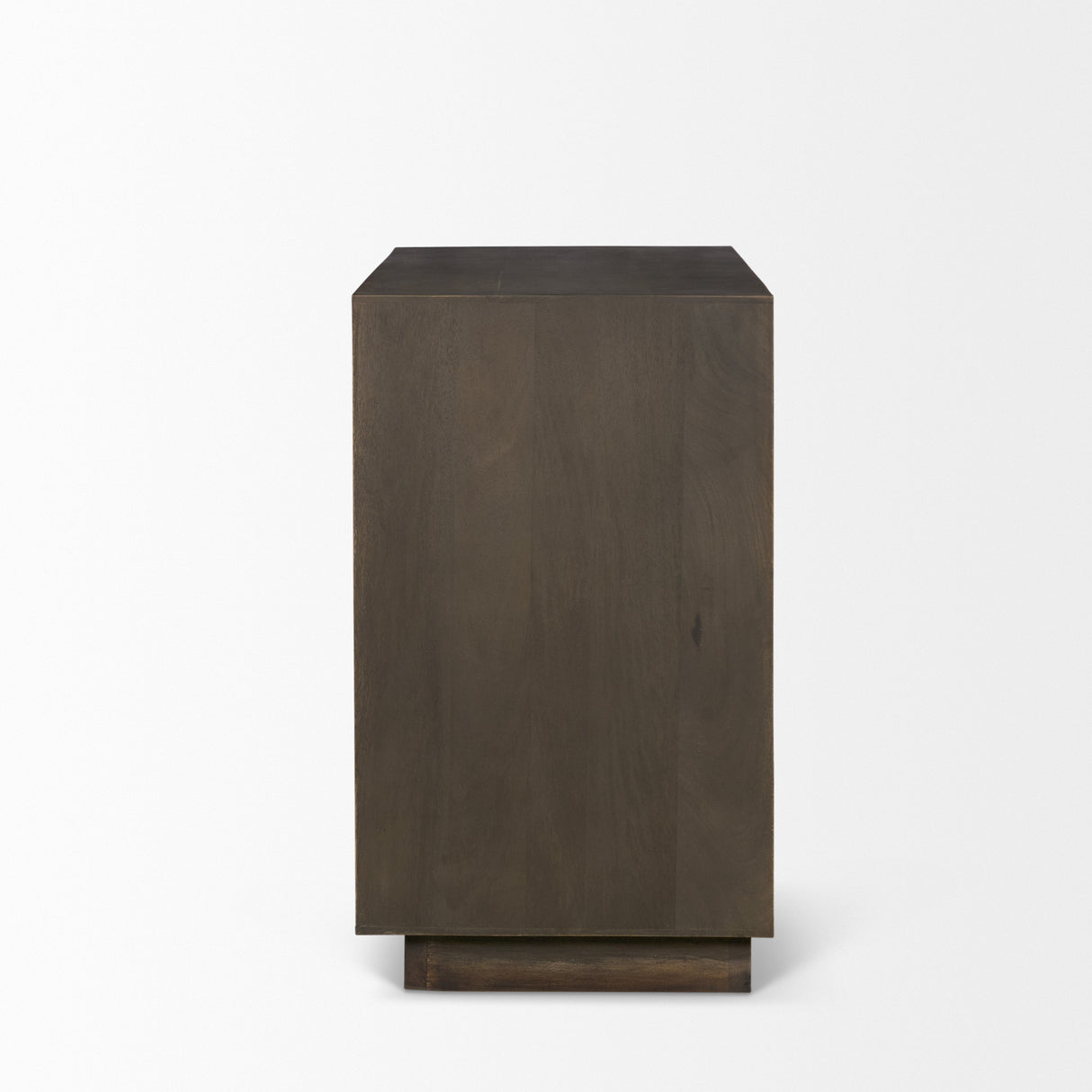 Cinder Distressed Dark Brown Wood Reeded 2-Door Closed Accent Cabinet from Mercana - Luna Furniture