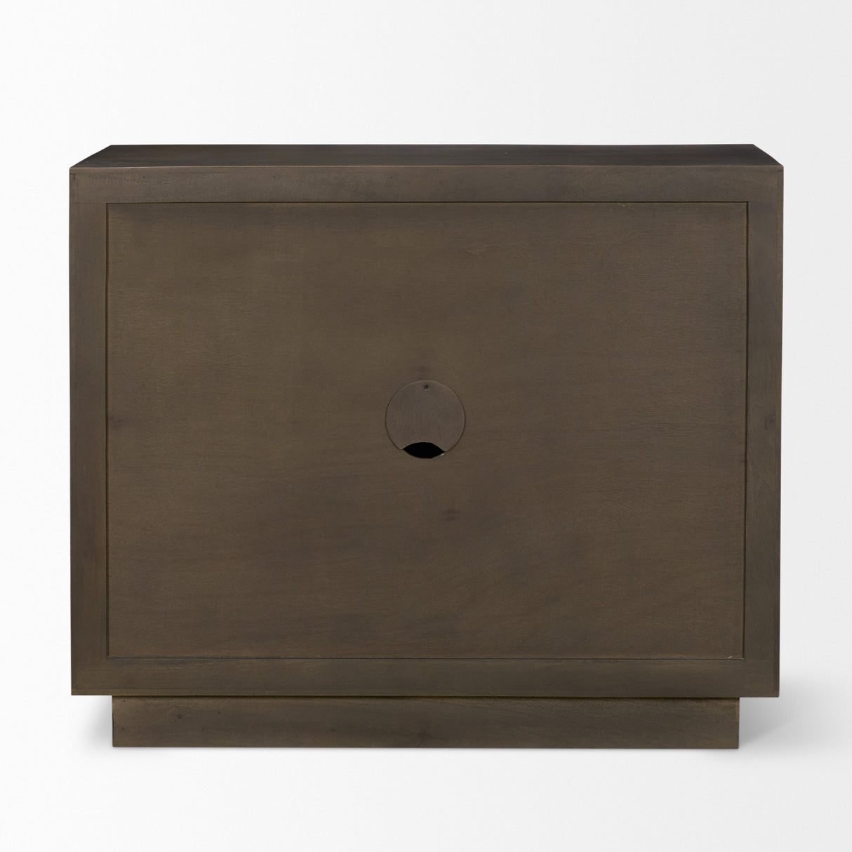 Cinder Distressed Dark Brown Wood Reeded 2-Door Closed Accent Cabinet from Mercana - Luna Furniture