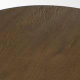 Lyonne Oblong Medium Brown Oak Wood Coffee Table from Mercana - Luna Furniture