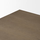 Aida 84" Rectangular Medium Brown Oak Wood Dining Table from Mercana - Luna Furniture
