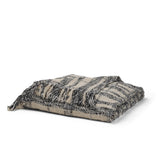 Pendle Cream w/ Woven Black Plaid Pattern Cotton Throw Blanket from Mercana - Luna Furniture