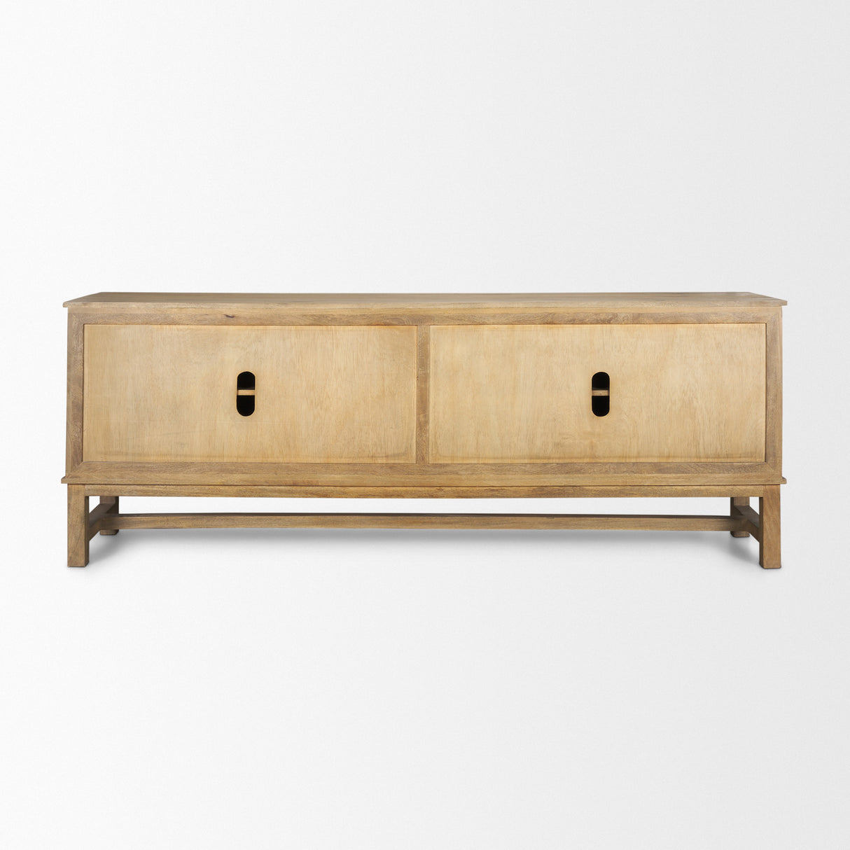 Truss Cool Brown Wood 4 Door Closed Sideboard from Mercana - Luna Furniture