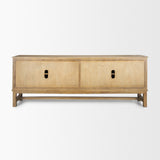 Truss Cool Brown Wood 4 Door Closed Sideboard from Mercana - Luna Furniture