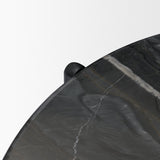 Rumer Black Wood w/ Black Marble Coffee Table from Mercana - Luna Furniture
