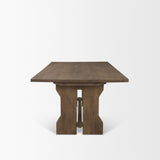 Rooke 84" Solid Wood Extendable Rectangular Dining Table from Mercana - Luna Furniture