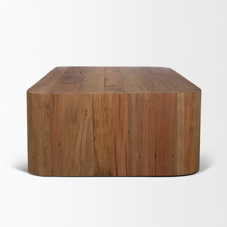 Dunmore Solid Wood Rectangular Open Shelf Coffee Table from Mercana - Luna Furniture