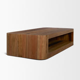 Dunmore Solid Wood Rectangular Open Shelf Coffee Table from Mercana - Luna Furniture