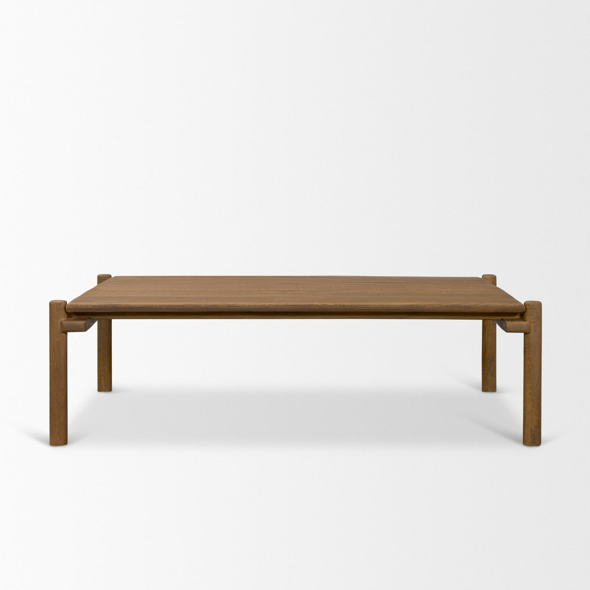 Riven Oak Wood Rectangular Coffee Table from Mercana - Luna Furniture