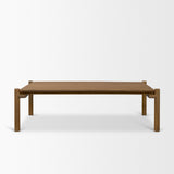 Riven Oak Wood Rectangular Coffee Table from Mercana - Luna Furniture