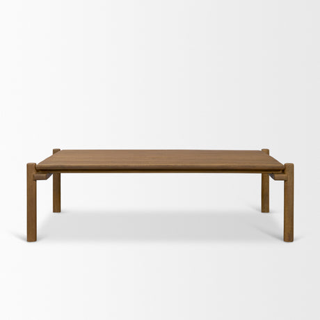 Riven Oak Wood Rectangular Coffee Table from Mercana - Luna Furniture