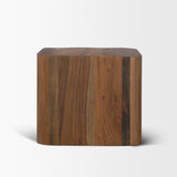 Dunmore Solid Wood Rectangular Open Shelf Side Table from Mercana - Luna Furniture